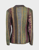 Roberto Cavalli - Giacca colorata in pelle anni '90 