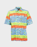 Versace - Camicia colorata a maniche corte 