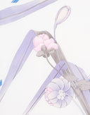 Leonard - Foulard azzurro floreale '80 