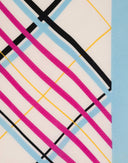 Christian Dior - Foulard in 100% seta con fantasia geometrica 