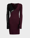 Vestito stretch bicolore 