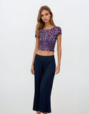 Coveri Collection - Pantaloni culotte a quadri 