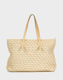 The Bridge - Borsa a spalla beige in paglia 