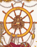 Hermes - Foulard 'Musee' nero anni '90 