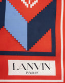 Lanvin - Fazzoletto in seta fantasia geometrica 