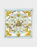 Hermes - Foulard "Etriers" anni '90 in 100% seta 