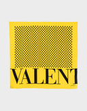Valentino - Foulard in seta giallo e nero 