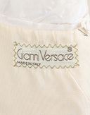 Gianni Versace - Giacca smoking bianca in lino '80 