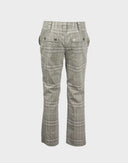 Burberry - Pantaloni grigi tartan anni 2000 