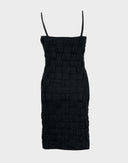 Roccobarocco - Vestito nero con intrecci 