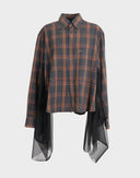Camicia Burberry tulle upcycled 