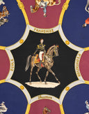 Hermes - Foulard 'Ecole française d'équitation de Saumur' nero 