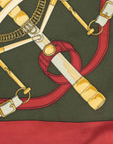 Hermes - Foulard 'Eperon d'Or' rosso anni '90 