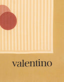 Valentino - Foulard beige a righe anni '90 