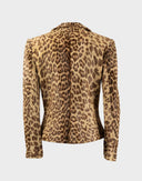 Giacca animalier in pelle 