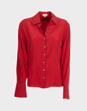 Louis Féraud - Camicia rossa anni 90 in seta 