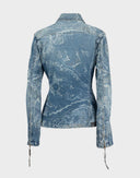 Jeans Ferrè - Giacca in denim fantasia paisley 
