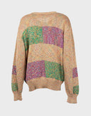Cardigan multicolore a fasce 