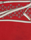 Gucci - Foulard rosso Equestrian anni '90 