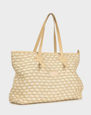 The Bridge - Borsa a spalla beige in paglia 