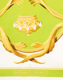 Hermes - Foulard 'Crown' verde anni '90 