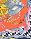 Fendi - Foulard colorato maschere veneziane 