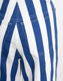 Max Mara - Pantaloni denim a righe blu e bianche 