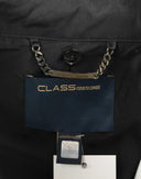Roberto Cavalli - Trench nero doppiopetto in nylon 