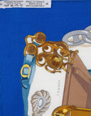 Hermes - Foulard 'Musee' blu anni '90 