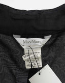 Max Mara - Trench nero in seta doppiopetto 