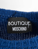 Abito blu e nero a palloncino CD-24-ART016604 Moschino