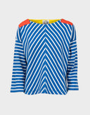 Felpa a righe blu CD-13-ART001116 Jc de Castelbajac