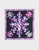 Emilio Pucci - Foulard nero e viola anni '80 
