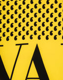 Valentino - Foulard in seta giallo e nero 