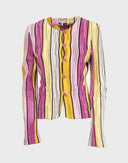 Giacca modello cardigan colorata 