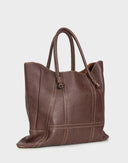 Valentino - Borsa a spalla marrone in pelle 