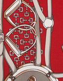 Gucci - Foulard rosso Equestrian anni '90 