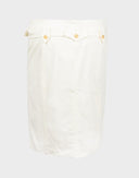 Gonna pencil bianca anni 2000 CD-17-ART0010SPECIAL/10 Yves Saint Laurent