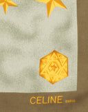 Celine - Foulard in seta anni '90 verde 
