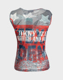 DKNY - Top colorato senza maniche anni 2000 