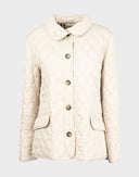 Burberry - Trapuntino corto beige 