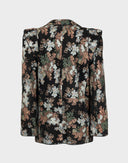 Roberto Cavalli - Giacca in pelle floreale anni '90 