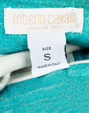 Roberto Cavalli - Minigonna turchese anni 2000 