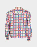 Guy Laroche - Camicia a quadri in seta anni '90 