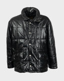 Emporio Armani - Giubbotto imbottito in pelle 