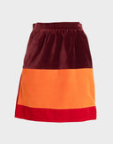 Gonna in velluto a righe 