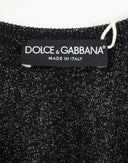 Maglione nero laminato 
