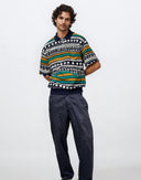 Stone Island - Pantaloni blu in cotone 