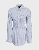 Camicia up-cycled con arricciatura 