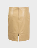 Les Copains - Minigonna beige in pelle 2000 